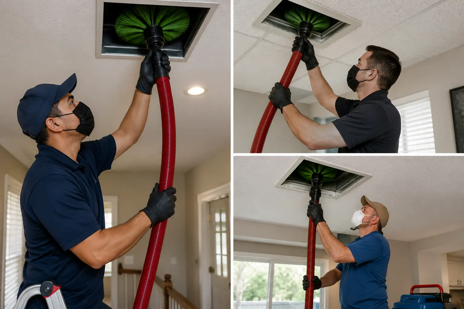 Air duct cleaning process