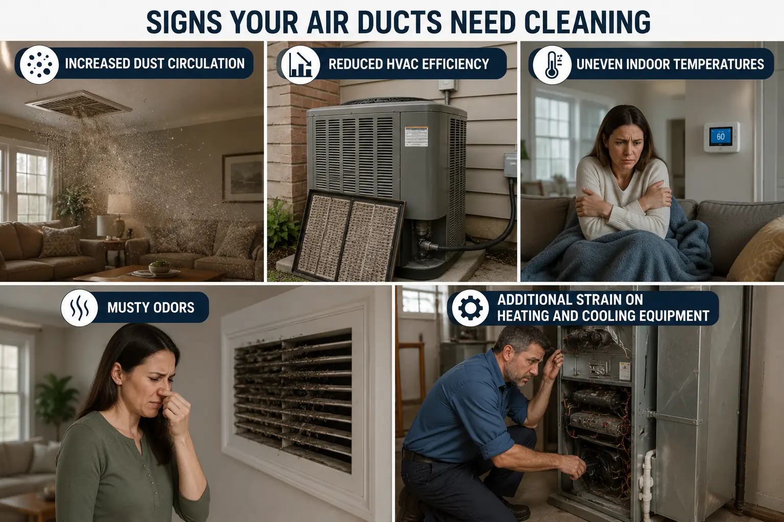 signs your air duct need cleaning