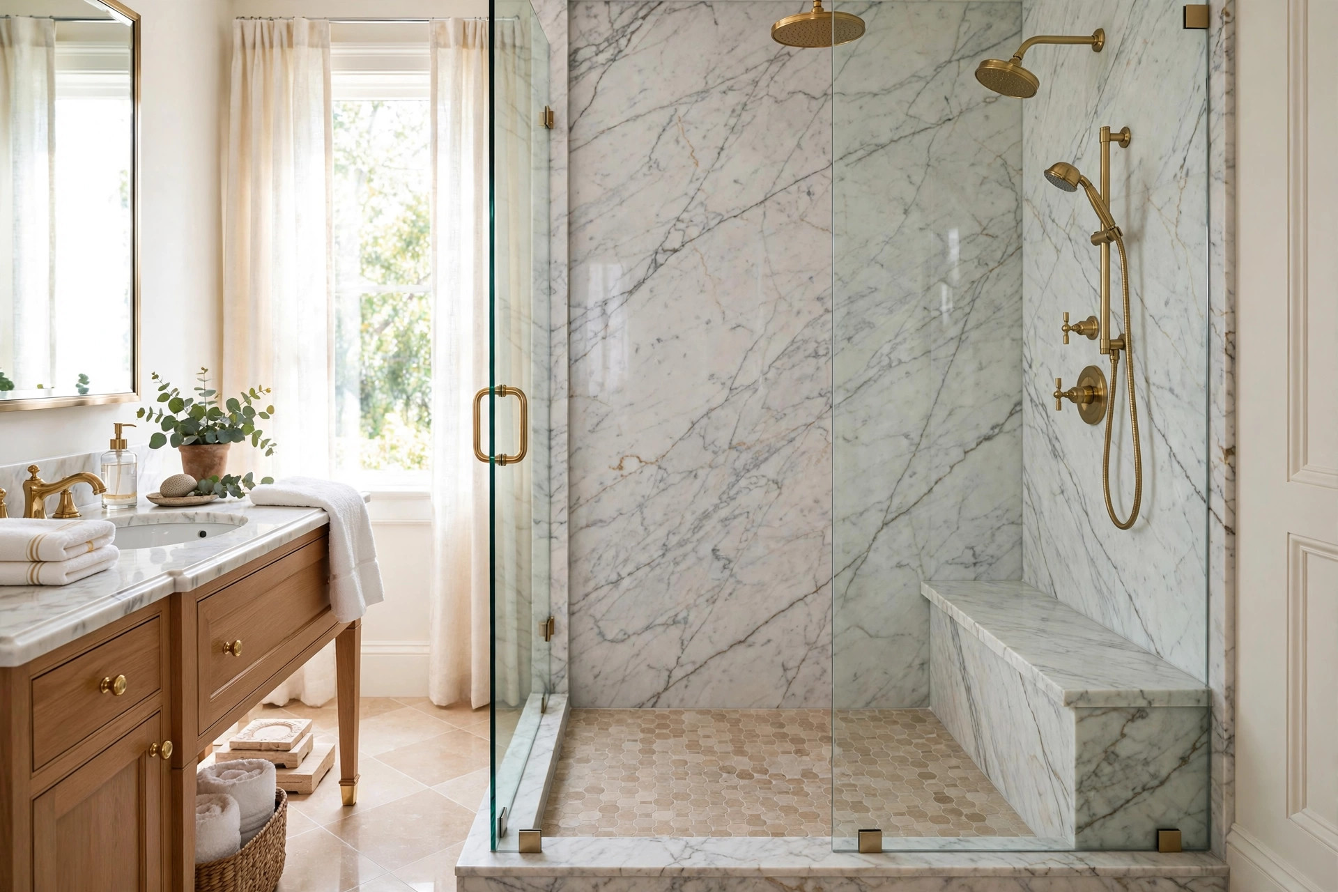 Marble and stone showroom display